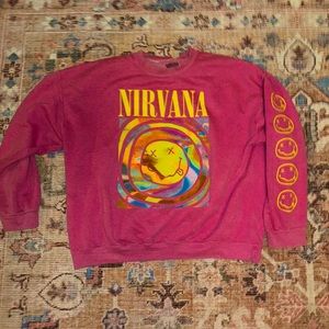 S/M Nirvana Smiley sweatshirt